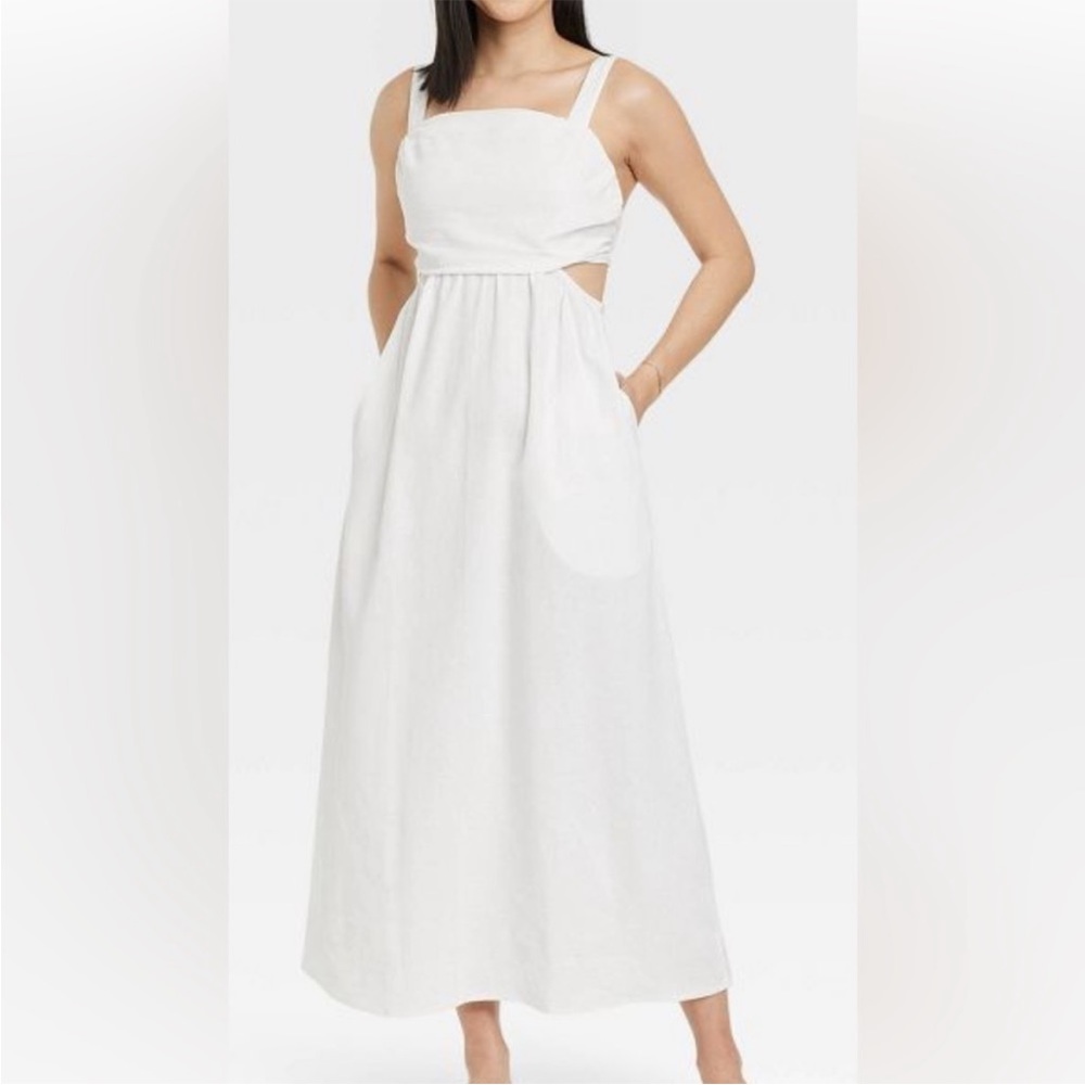 White cutout maxi dress- A NEW DAY